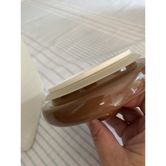 Vintage Otagiri Yellow Victorian Cookie Canister Jar Handcrafted in Japan - Picture 6 of 10